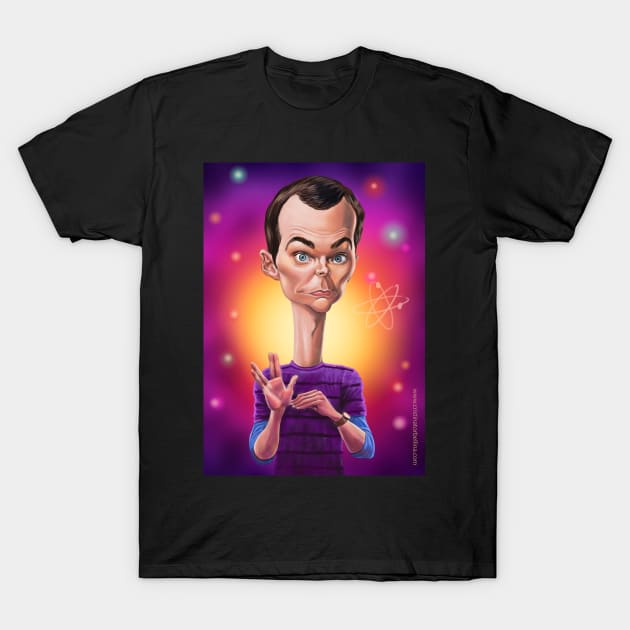 xheldon caricature T-Shirt by cristinatorbellina